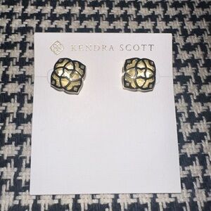 Kendra Scott Gold Floral Stud Earrings